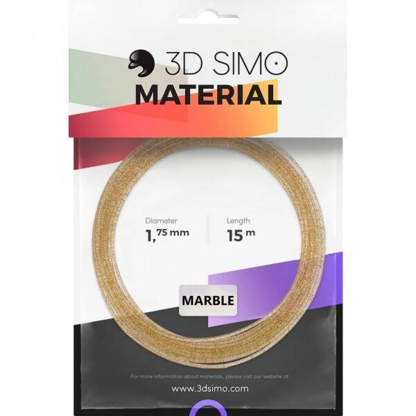 Náplň 3D SIMO MARBLE - zlatá 15m 

