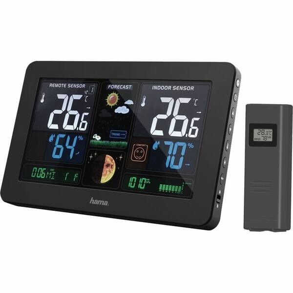 Meteorologická stanice Hama Premium černá

