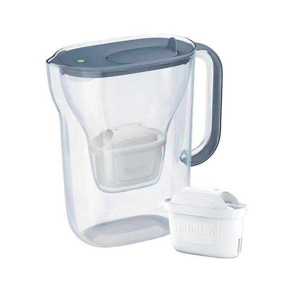 Filtrační konvice BRITA Style Essential 2,4 l + filtr Maxtra Pro, 2 ks šedá

