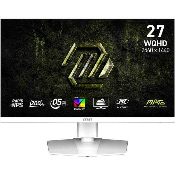 Herní monitor MSI MAG 274QRFW E20 bílý

