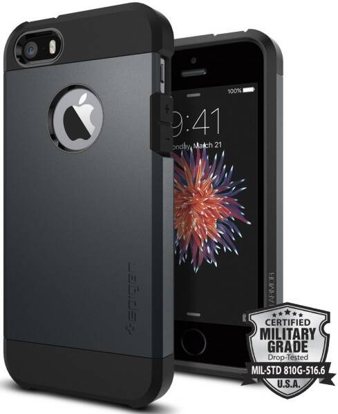 Kryt na mobil Spigen Apple iPhone 5/5s/SE - metal slate 

