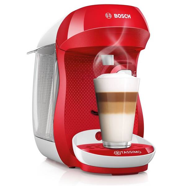 Espresso Bosch TAS1006 bílé/červené

