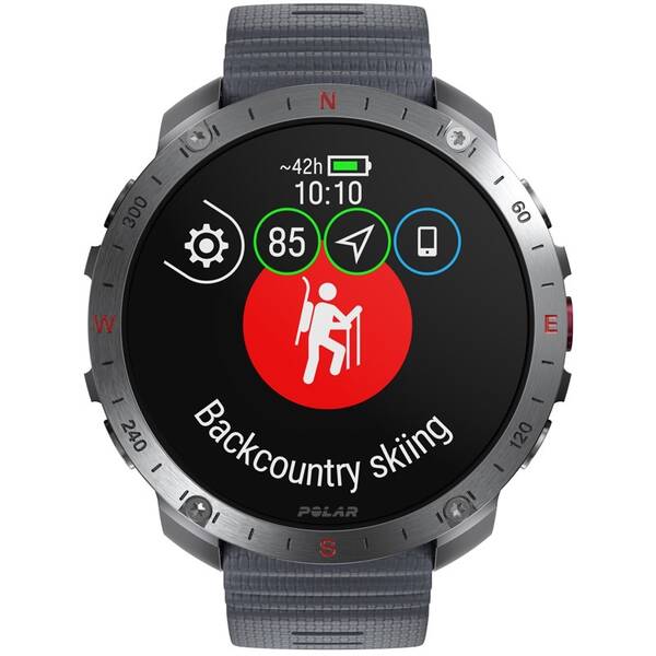 Chytré hodinky Polar Grit X2 Pro vel. S-L stříbrný/šedý


