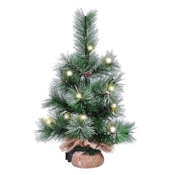 Vánoční stromeček Solight 45cm, 15LED, 3x AA, IP44, časovač 

