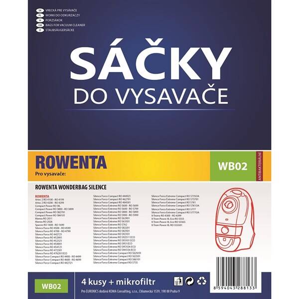 Sáčky do vysavače Koma WB02 (4 ks) 

