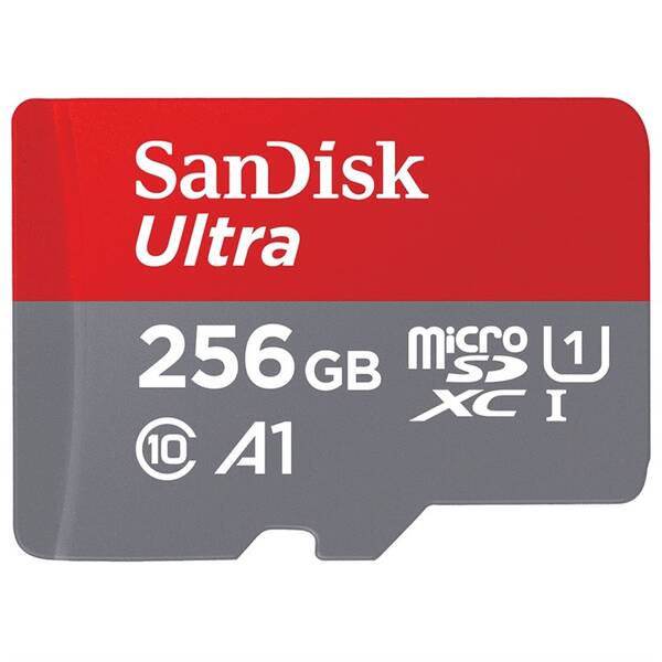 Paměťová karta SANDISK 256GB UHS-I U1 (120R/20W) + adapter 

