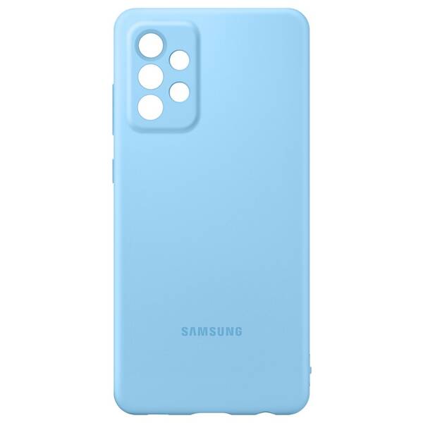 Kryt na mobil Samsung Silicon Cover na Galaxy A72 modrý

