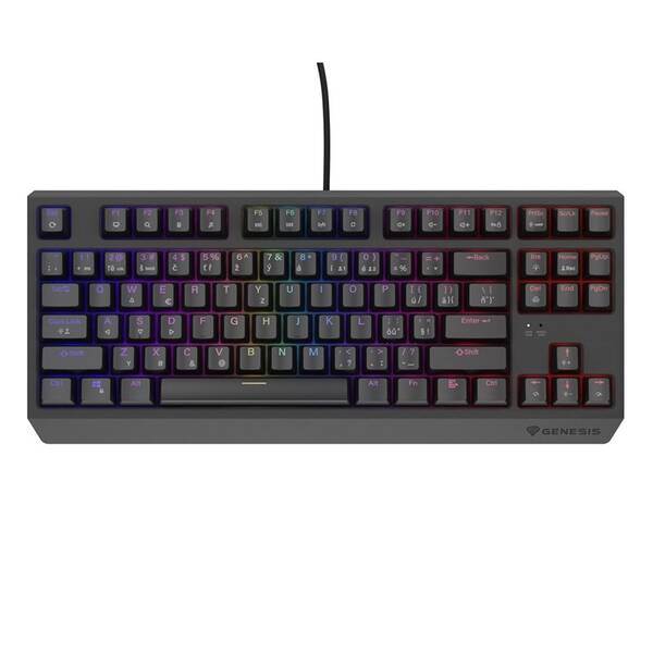 Klávesnice Genesis THOR 230, TKL, RGB, Outemu Red, CZ-SK layout černá

