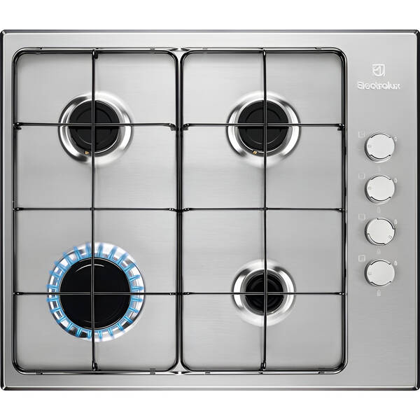 Plynová varná deska Electrolux KGS6404SX nerez

