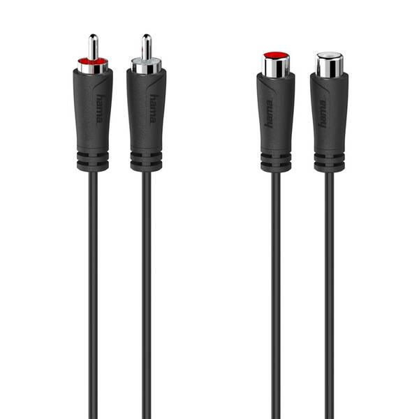 Kabel Hama 2x cinch / 2x cinch, 3m černý

