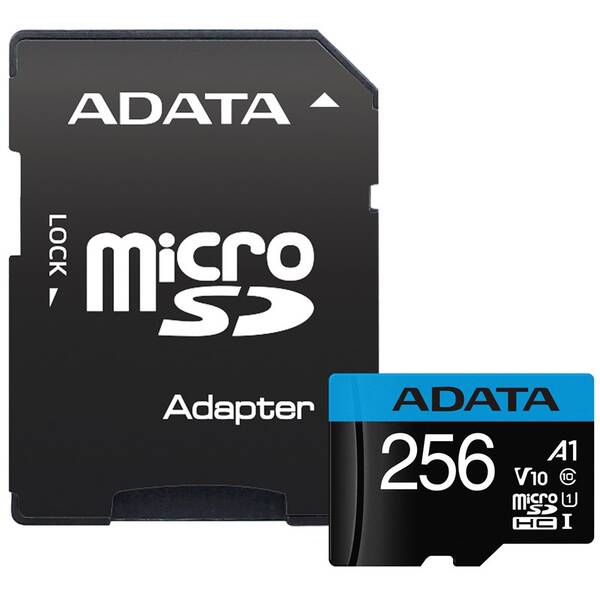 Paměťová karta ADATA Premier MicroSDHC 256GB UHS-I (85R/20W) + adaptér 

