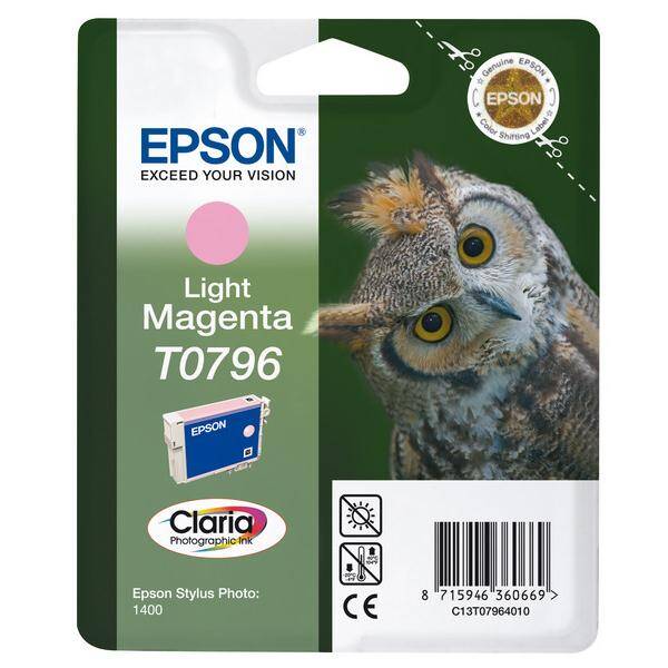 Inkoustová náplň Epson T0796, 11,1 ml - světle purpurová 

