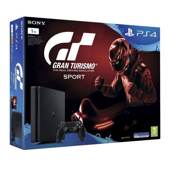 Herní konzole Sony 1TB + Gran Turismo Sport + PS Plus 14 dní černý

