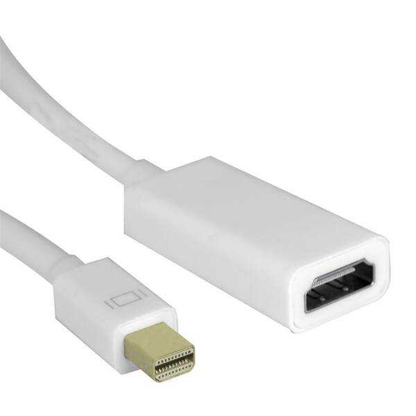 Redukce GoGEN mini DisplayPort/HDMI, 0,2m bílá

