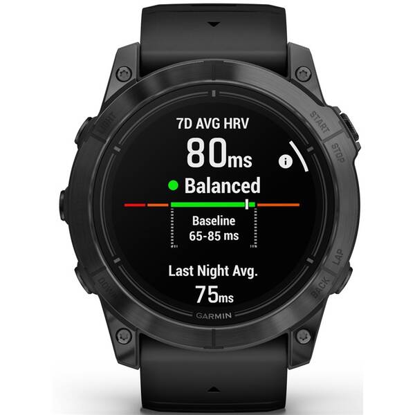 Chytré hodinky Garmin epix Pro (Gen 2) Glass - 51 mm - Gray / Black Silicone Band 

