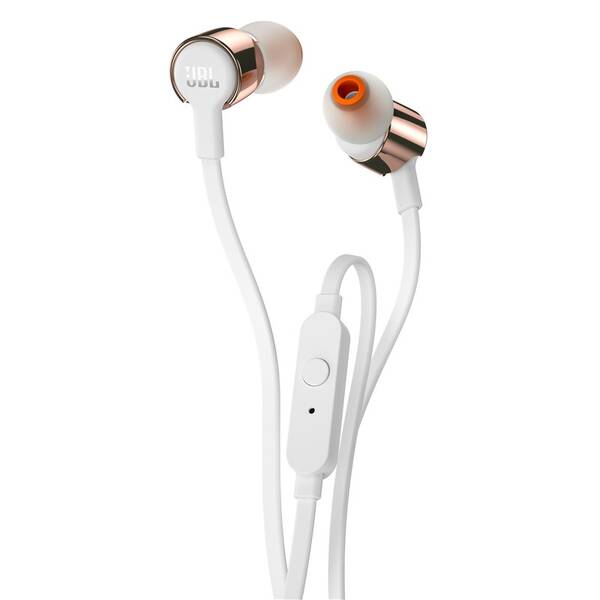 Sluchátka JBL T210 růžová/zlatá

