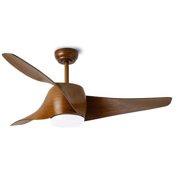 Stropní svítidlo IMMAX NEO LITE WAVE SMART LED s ventilátorem, 18W, Wi-Fi, TUYA hnědé

