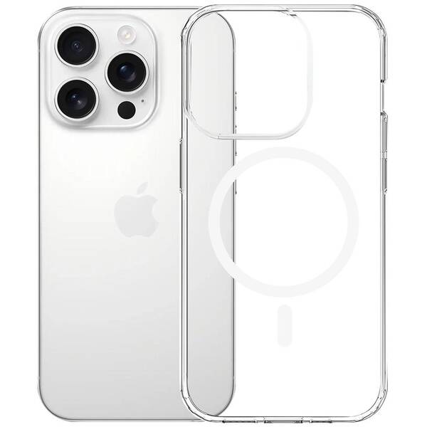 Kryt na mobil 3mk Armor MagCase na Apple iPhone 15 Pro průhledný

