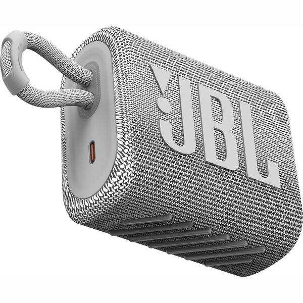 Přenosný reproduktor JBL GO3 bílý

