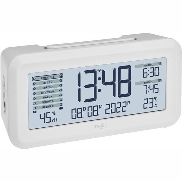 Budík TFA 60.2562.02 BOXX2 bílý

