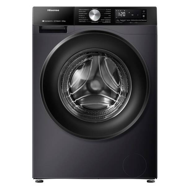Pračka se sušičkou Hisense WD3S8043BB3 černá barva
