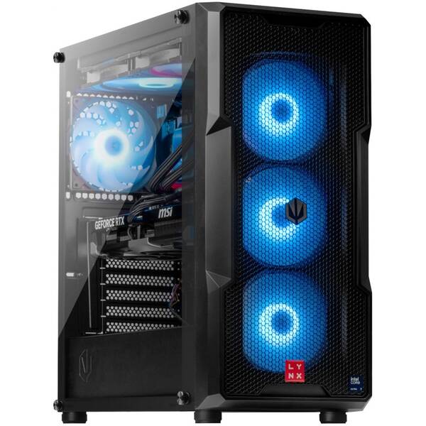 Herní počítač Lynx Challenger + Norton 360 STANDARD 10 GB + VPN 1 uživatel/1 zařízení na 1 rok černá barva
