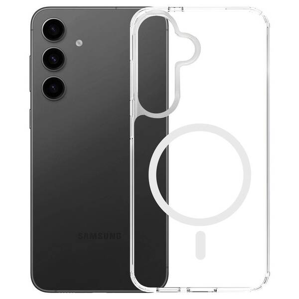 Kryt na mobil 3mk Armor MagCase na Samsung Galaxy S25 FE průhledný

