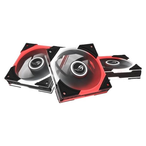 Ventilátor Asus ROG Eurux GR120 ARGB Reverse Black Edition, 3 ks černý

