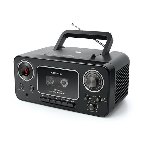 Radiomagnetofon s CD MUSE M-182RDC černý

