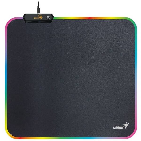 Podložka pod myš Genius GX-Pad 260S RGB, 26 x 24 cm černá

