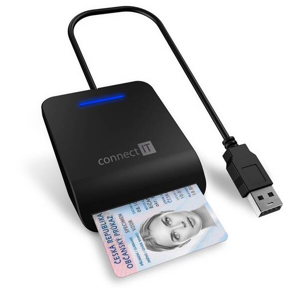 Čtečka eObčanek Connect IT CFF-3050-BK černá

