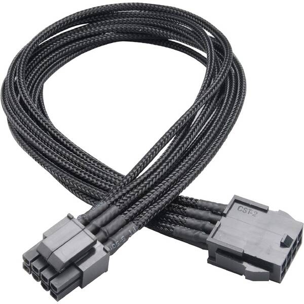 Kabel AKASA FLEXA P8 40cm černý

