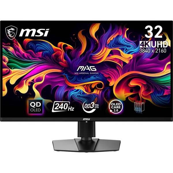 Herní monitor MSI MAG 321UPX QD-OLED černý

