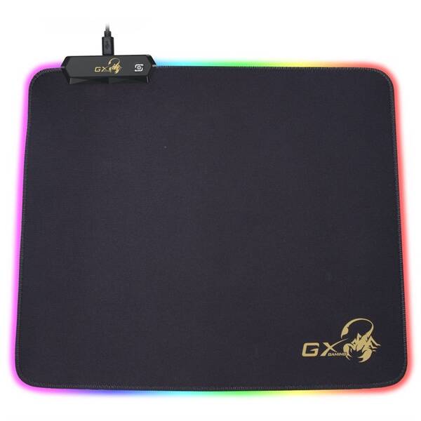 Podložka pod myš Genius GX-Pad 300S RGB, 32 x 27 cm černá

