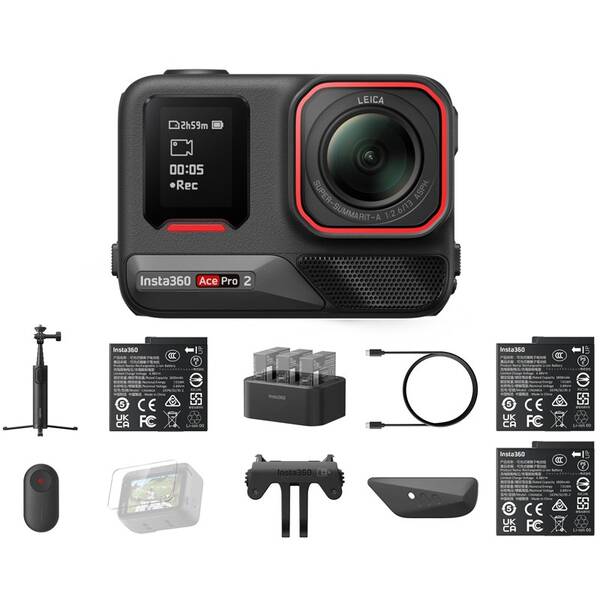 Outdoorová kamera Insta360 Ace Pro 2 Creator Bundle 2.0 černá

