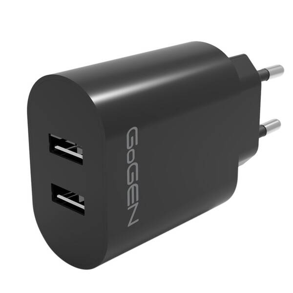 Nabíječka do sítě GoGEN ACH 206, 2x USB-A, 24W černá

