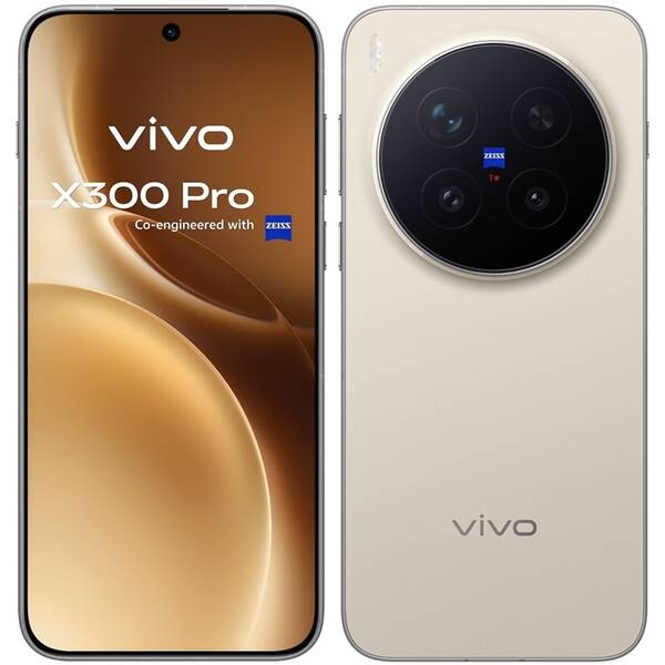 Mobilní telefon vivo X300 Pro 5G 16 GB / 512 GB béžový

