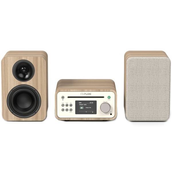 Mikrosystém Pure Classic Stereo Mini bílý/hnědý


