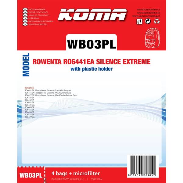 Sáčky do vysavače Koma WB03PL (4 ks) 

