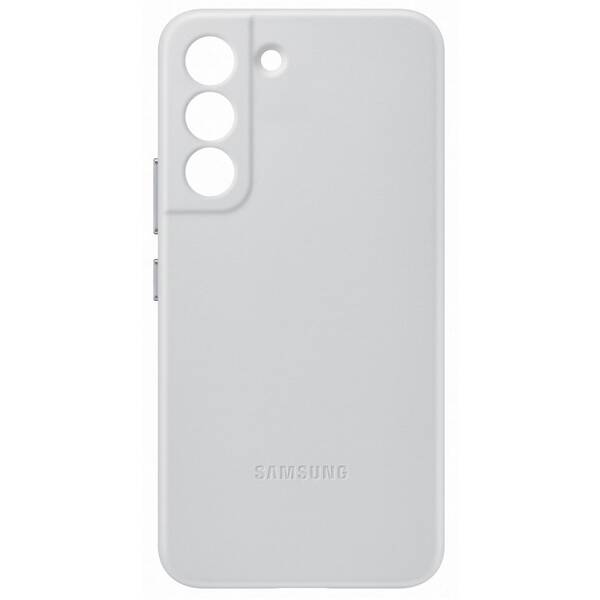 Kryt na mobil Samsung Leather Cover na Galaxy S22 šedý

