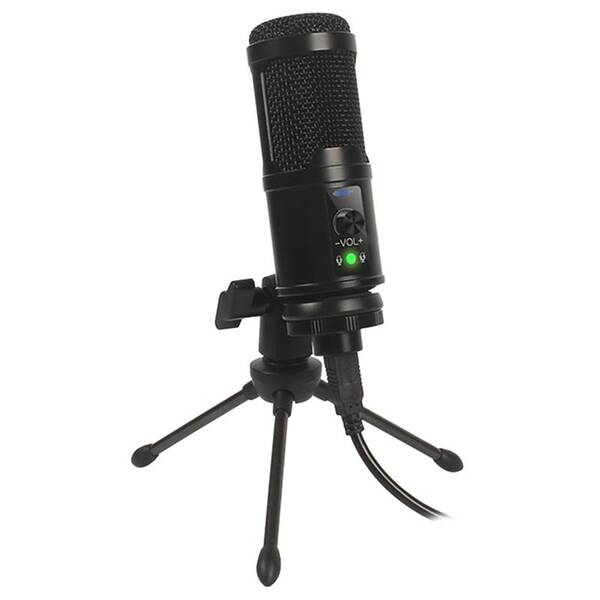 Mikrofon PLATINET VARR GAMING TUBE CARDIOID SET USB TRIPOD černý

