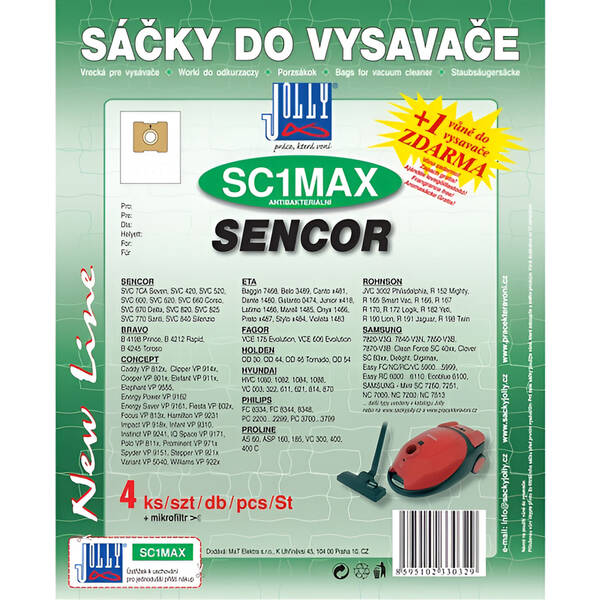 Sáčky do vysavače Jolly MAX SC 1 (4 ks) 

