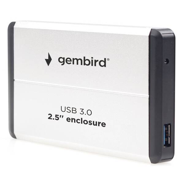 Box na HDD Gembird pro 2.5” zařízení, USB 3.0, SATA bílý

