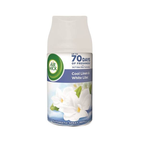Osvěžovač vzduchu Air Wick FreshMatic, náplň, Cool Linen & White Lilac 250 ml 

