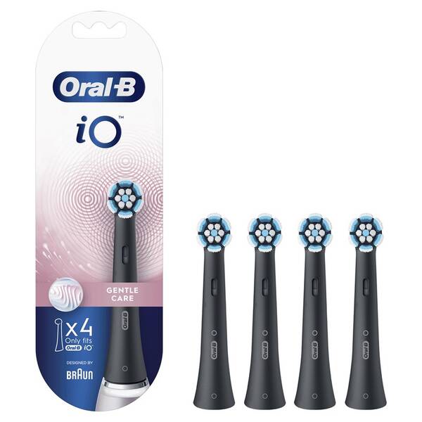 Náhradní kartáček Oral-B iO Gentle Care Black (4 ks) 

