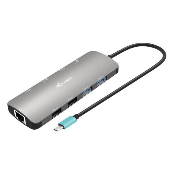 Dokovací stanice i-tec USB-C Metal Nano 2x HDMI, PD 100W 

