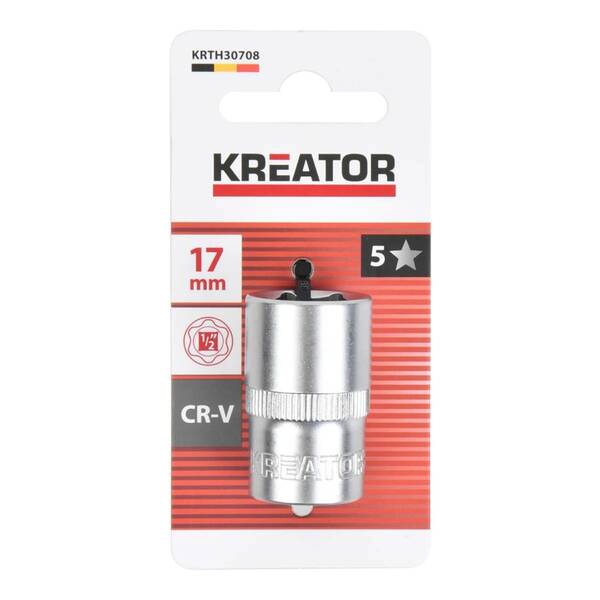 Nástrčná hlavice Kreator KRTH30708 1/2" 17mm 

