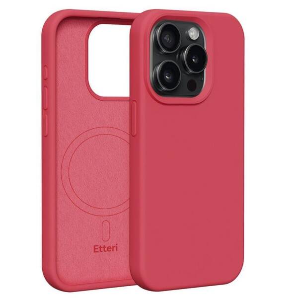 Kryt na mobil CPA Etteri Mag na Apple iPhone 15 Pro červený

