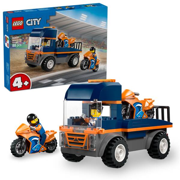 Stavebnice LEGO® City 60491 Kamion na přepravu motorek 

