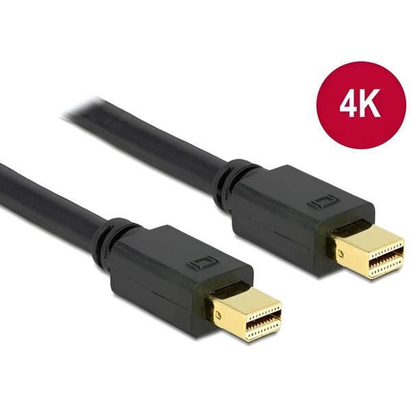 Kabel DeLock Mini DisplayPort, 1m černý

